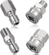 2 Sets NPT 3/8 Inch Pressure Washer Coupler Quick Connect Plug Stainless Steel Male and Female Quick Connect Fittings Pressure Washer Adapter Set ...