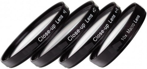 49mm Close-Up Filter Set (+1, 2, 4 and +10 Diopters) Magnification Kit for Canon EF 50mm f/1.8 STM Lens...