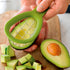 Avocado Slicer Tool - 3.2 x 6.3 Inches Avocado Cuber Tool with Ergonomic Handle, Easy to Use and Clean, Food-Grade Plastic and Stainless Steel, Go...