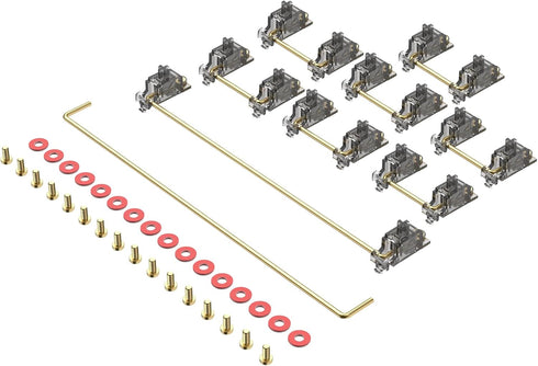 Stabilizer V3, Screw in Stabilizers with 2u 6.25u 7u Wires, PCB Mount Keyboard Stabilizers for Mechanical Keyboards (V3 Smokey 100% Kit)...