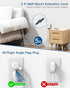 Extension Cord 6 Ft, Surge Protector Power Strip - 8 Widely Outlets 4 USB Ports 10 Ft Long Cord, Flat Plug, Wall Mount, 3-Side Outlet Extender Ove...