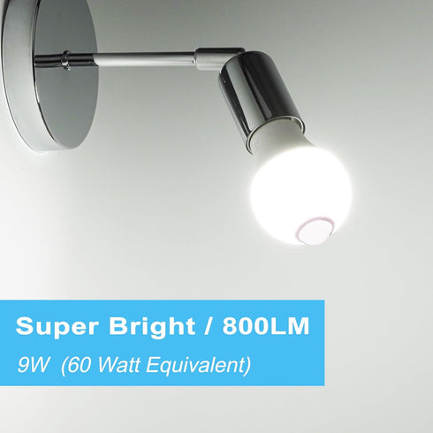 Motion Sensor Light Bulbs for Outdoor Indoor, 9W A19 Motion Detector Led Bulb, 60 Watt Equivalent, E26 800lm 5000K Daylight, Dusk to Dawn Motion A...