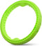 Dog Chewing Ring - Soft Rubber Ring Dental Chewing Teething Biting Chasing Training Toy for Small and Medium Dog Puppy - 10", Green...