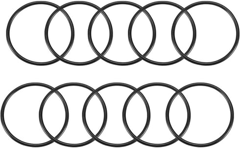 uxcell Nitrile Rubber O-Rings, 57mm OD 51mm ID 3mm Width, Metric Sealing Gasket, Pack of 10...