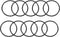 uxcell Nitrile Rubber O-Rings, 57mm OD 51mm ID 3mm Width, Metric Sealing Gasket, Pack of 10...