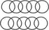 uxcell Nitrile Rubber O-Rings, 57mm OD 51mm ID 3mm Width, Metric Sealing Gasket, Pack of 10...