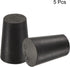 MECCANIXITY Rubber Tapered Plug 13mm to 17mm Solid Test Tubes Bungs Stopper Black for Lab Home 5 Pieces...