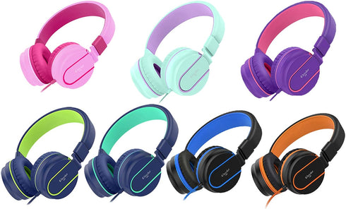 ELECDER i36 Kids Headphones Children Girls Boys Teens Foldable Adjustable On Ear Headphones 3.5mm Jack Compatible Cellphones Computer Kindle MP3/4...