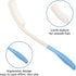 Fanwer Long Reach Handled Comb and Hair Brush Set Applicable to elderly and hand-disabled people inconvenient upper limb activities (2 pcs)...
