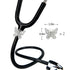 2 Pack Bling Butterfly Stethoscope Charms for Doctor Nurse, Stethoscope Id Name Tag with Bling Silvery Rhinestones...