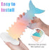 NiHome 2 Pack Iridescent Acrylic Mermaid Tail Scrunchie Holder, Scrunchie Holder Stand, Scrunchie Organizer for Headbands, Hair Ties and Bracelets...