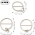 BESTOYARD 6Pcs 80s Party Tee Shirt Clips T Shirt Scarf Clip Ring Buckles Waistband Neckerchief Clip Rings for Clothing Embellish...