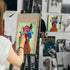 Canvas Painting Kits Pre Drawn Canvas for Painting for Adults Paint and Sip Party Supplies Stretched Canvas to Paint Games Ladies Night Flower Gir...