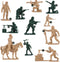 96 PCS Various Pose Toy Soldiers Figures with Military Map, Army Men Two Colors Soldiers, Toy Soldiers Action Figures for Kids Children Birthday (...