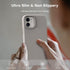 TOCOL for iPhone 12/ iPhone 12 Pro Case, Slim Silicone Case for iPhone 12/12 Pro 6.1 Inch, Precise Fit, Anti-Slip, Drop Protection, Stone...