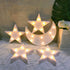 QiaoFei Decorative Moon-Star Night Light,Cute LED Nursery Night Lamp Gift-Marquee Moon-Star Sign for Birthday Party,Baby Shower,Kids Room, Living ...