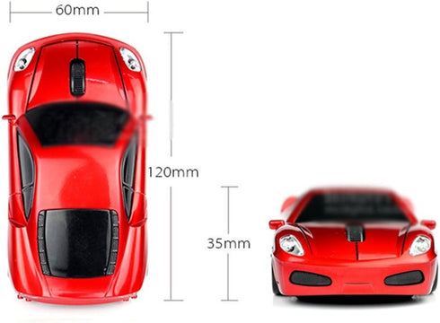 Wireless Mouse Sports Car Mouse Computer Optical Mice for PC Laptop MAC (Silver)...