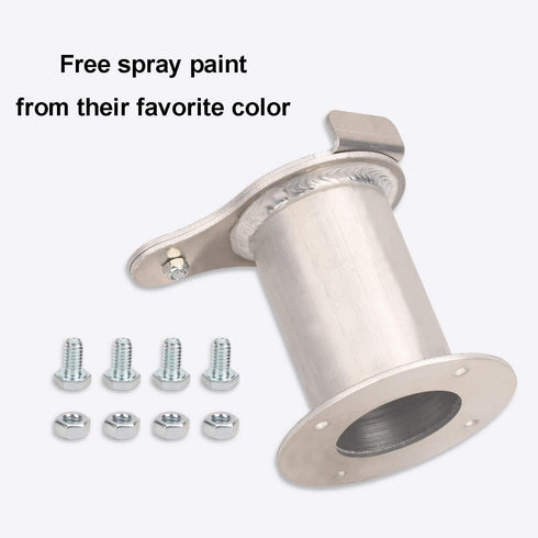 2" Teardrop Flanged Vent for UDS Ugly Drum Smoker Lid Exhaust, BBQ smoker Vent Smoke Stack Damper - With Screws (aluminium)...