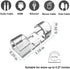 Adhesive Cable Clips Clear (40PCS, M), Strong Self-Adhesive Upgraded Wire Holders for Wall,Strong Cord Organizer Under Desk,TV,Car,PC,Christmas Li...