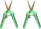 Happy Hydro - Trimming Scissors - Straight Tip - Titanium Coated Blades with Spring-Loaded Comfort Grip Handles - 2 Pack...