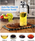 olive oil and vinegar bottle glass disp,Wide Opening for Easy Refill and Cleaning, Liquid spice dispenser, BPA Free Pouring Spouts, 18 Oz...