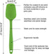 uxcell Silicone Spatula Set Heat Resistant Kitchenware Flipping Turner Non Stick Spatula for Cooking Baking and Mixing Green...