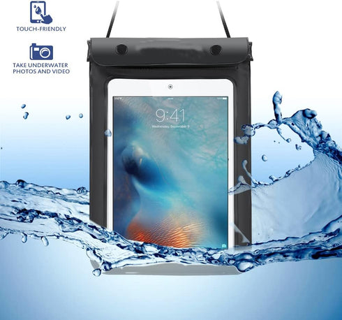 Waterproof Tablet Case Pouch Dry Bag for Kindle Paperwhite/Oasis E-Reader, iPad Mini 7.9’’ 8.3’’, Galaxy Tab A9 A7 Lite 8.7’’, A 8.0’’, E 8.0’’, S...