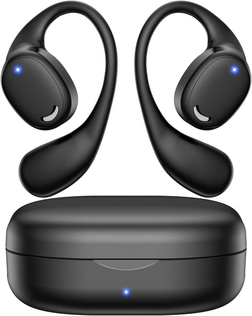 Open Ear Headphones - AirFlow Pro Bluetooth 5.3 Earbud Wireless Earphones Headset for Running and Outdoor Activities with Immersive Sound(Black)...