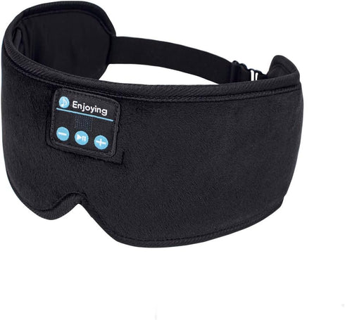 Sleep Headphones, Update Wireless 3D Eye Mask with Ultra-Thin HD Stereo Speakers for Side Sleepers, Air Travel, Meditation and Relaxation Black...