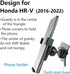 Car Phone Holder for 2016-2022 Honda HRV HR-V Auto Accessories Navigation Bracket Interior Decoration Mobile Cell Phone Mount...