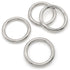 Heavy Duty Stainless Steel Metal O-Ring Welded Metal Round Rings for Camping Belt, Luggage Hardware Accessories (4, 8 x 50mm ID)...