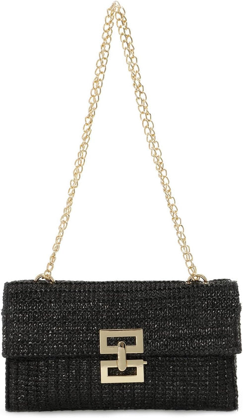 Freie Liebe Straw Shoulder Bag for Women Summer Straw Crossbody Purse Beach Woven Purse Wicker Rattan Envelope Handbag...