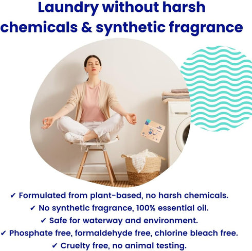 ECO Laundry Sheets - Eco-Friendly & Hypoallergenic Detergent Strips - Tropical Scent - 36pcs...