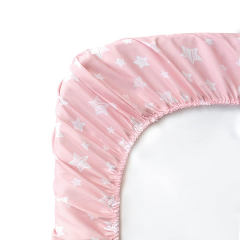 Bedside Sleeper Bassinet Sheets 2 Pack Compatible with Mika Micky & MiClassic & Milliard Bassinet, Fit Most Bedside Sleeper Bassinet Mattress, Pin...