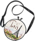 ALAZA Art Paris Eiffel Tower Painting Round Crossbody Bag Canvas Messenger Purse...