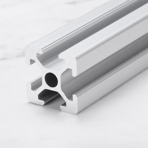 uxcell 4 Pcs T Slot 2020 Aluminum Extrusion Profile European Standard 200mm x 20mm Linear Rail Extrusion Frame for 3D Printer, CNC, DIY (Silver To...