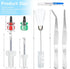 Essential Sewing Machine Cleaning Kit 12Pcs Includes Durable Tweezers Double Headed Lint Brush 4Pcs Short Screwdrivers,Seam Rippers|Sewing Machine...