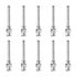 10pcs 10Gauge Stainless Steel Dispensing Needles, 1" All Metal Glue Needle Tube Blunt Tips Luer Lock for Thick Liquids, Ink, Glue, Lab Use...