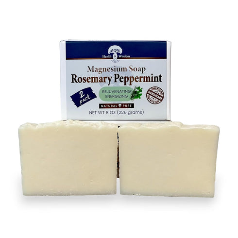 Health and Wisdom Magnesium Soap Bar - Bar Soap, Magnesium Body Wash, All Natural Soap Bar, Magnesium Bar, Magnesium Shower, Magnesium Oil, Bath S...