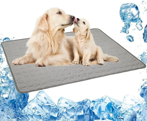 Pet Cooling Mat for Dog Puppy Cat Washable Cooling Pad, Reusable Ice Silk Dog Self Cooling Mat, Pet Sleeping Pad Blanket for Pet Beds Kennels Couc...