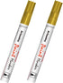 Gold Paint Pens Permanent Markers - 2 Pack Paint Markers for Metal, Rubber,Wood, Rocks, Canvas, Plastic, Dark Surface, Craft Art Supplies, Medium ...