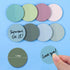 BABORUI 400Sheets Transparent Sticky Notes, Round Morandi Clear Sticky Note Tabs, Small Translucent Bible Sticky Tabs for Annotating Books, Aesthe...