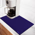 Designer Coffee Maker Mat Dish Drying Mat - 12x19 Trimmable, PU Leather Surface & Rubber Backed, Kitchen Counter Protector, Heat Resistant, Super ...