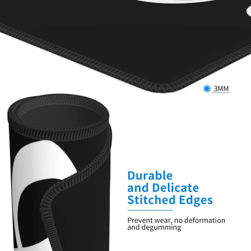 Mouse Pad Music Note Black Mouse Pads for Desk Non-Slip Rubber Base Square Gaming Pads Mousepad Mouse Mat for Computer Home Office...