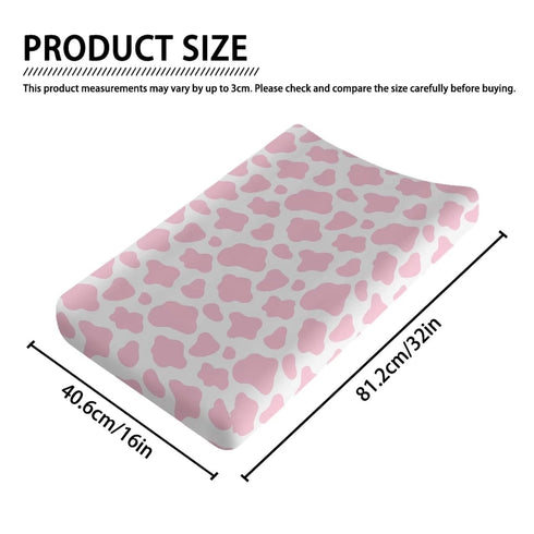 Cow Baby Changing Pad Cover Waterproof Cradle Sheets Infant/Toddler Cozy Breathable Universal Tray Table Mat Stretchy Lightweight Sheet Crib Mat...