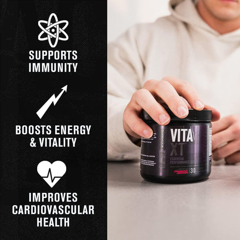 Jacked Factory Vita XT Performance Vitamin Powder - Daily Multivitamin Powder for Men with KSM-66 Ashwagandha, Prebiotic Fiber, Vitamin A, C, D, K...