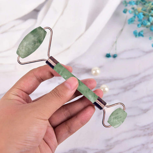 Ayana Wellness Jade Roller: Premium Face Massager & Facial Roller Kit, Jade Facial Roller for Radiant Skin, Jade Roller for Face & Gua Sha Tool - ...