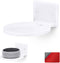 BRAINWAVZ 5” Round Floating Shelf Mount for Security Cameras Baby Monitors Speakers Plants Toys & More Universal Holder Stick-On Or Screw Mount, E...