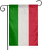 Italian Italy Flag Flax Nylon Burlap Linen Fabric Garden Flag Farmhouse Decorations Mailbox Decor Welcome Sign 12x18 Inch Small Mini Size Double S...