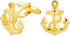 Yacht Boater Sailor Nautical Rope & Boat Anchor Cufflinks For Men Silver Yellow Gold Plated Stainless Steel...